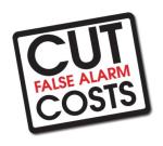 Cut False Alarms Cost Logo